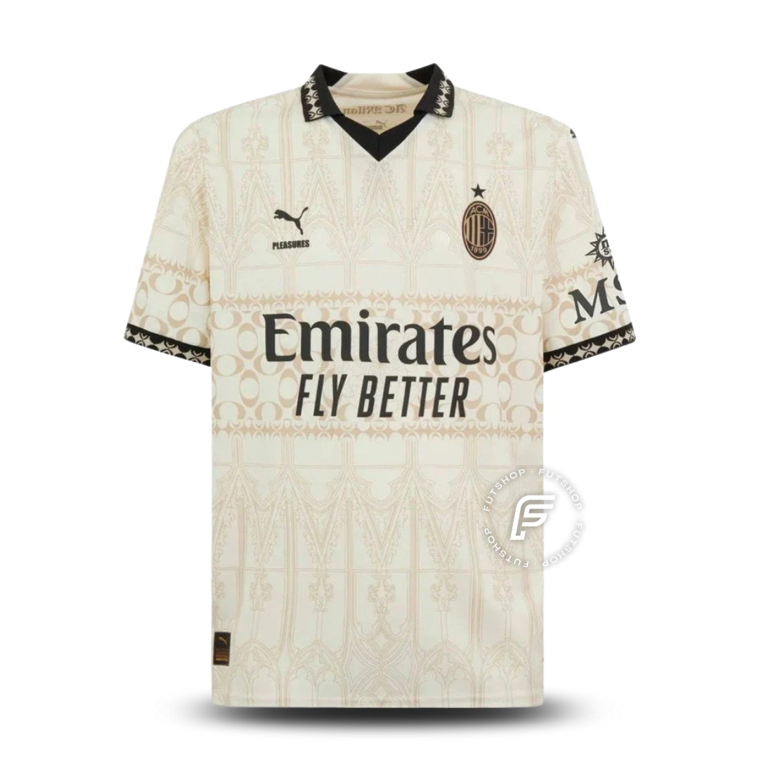 Camiseta AC Milan 23/24 Pleasures - Versión Aficionado