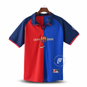 Camiseta Barcelona 1999 Edición 100º Aniversario - Versión Retro