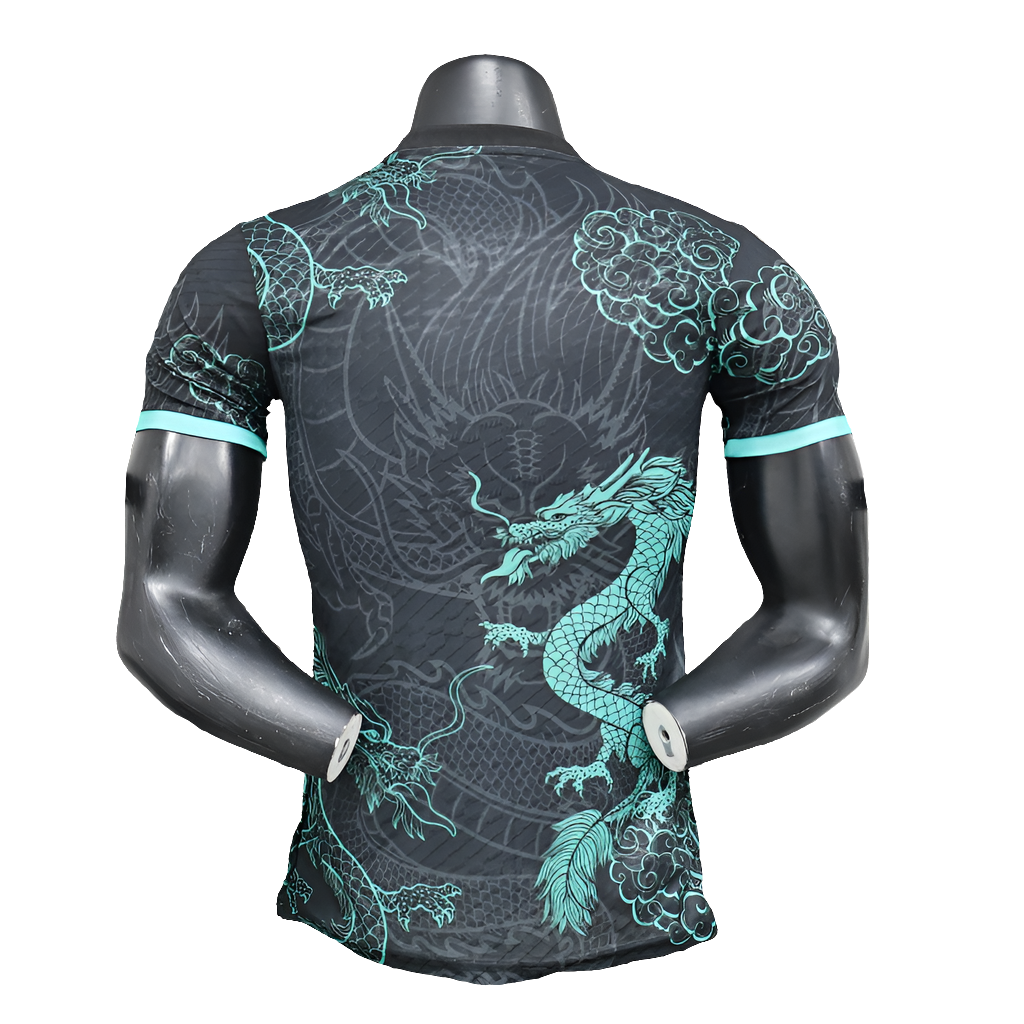 Camiseta Real Madrid 25/26 Edición Especial - Negro e Azul Claro - Versión Jugador