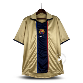 Camiseta Barcelona 01/02 II de Visitante - Versión Retro