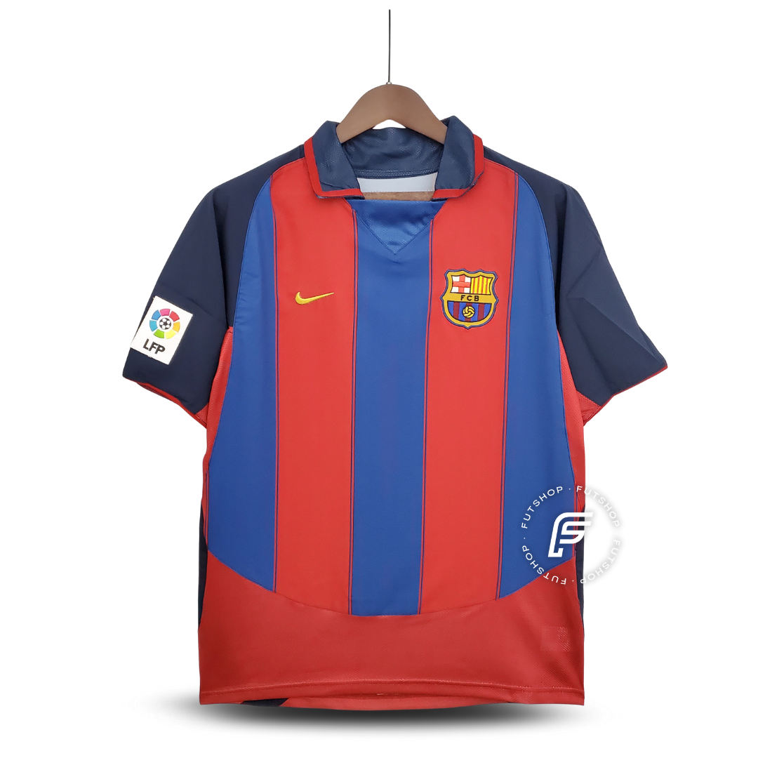 Camiseta Barcelona 03/04 I de Local - Versión Retro