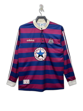Camiseta Newcastle United 95/97 II de Visitante - Manga Larga Versión Retro